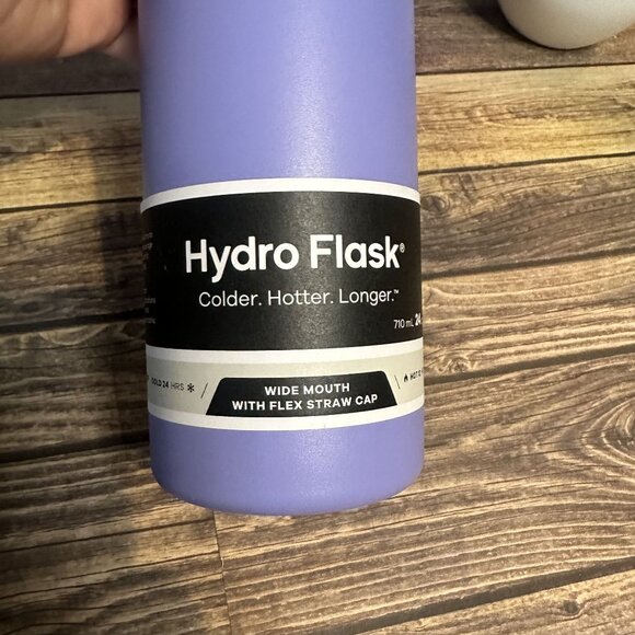 NWT HydroFlask 24oz Wide Flex Straw Cap *Never Used* (Lupine) - Picture 3 of 14